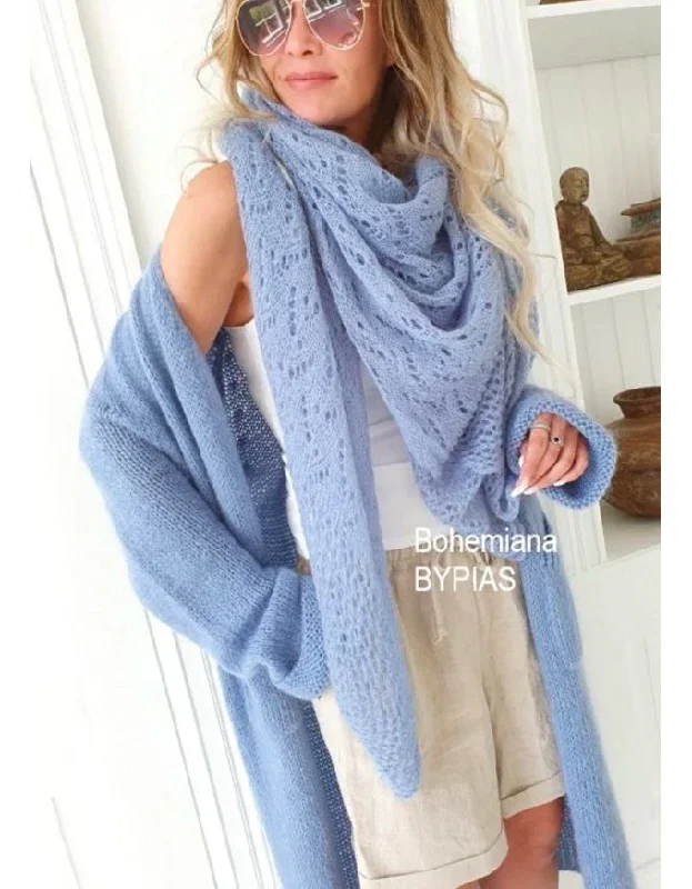 Dreamy Mohair Scarf - Blue Dreams