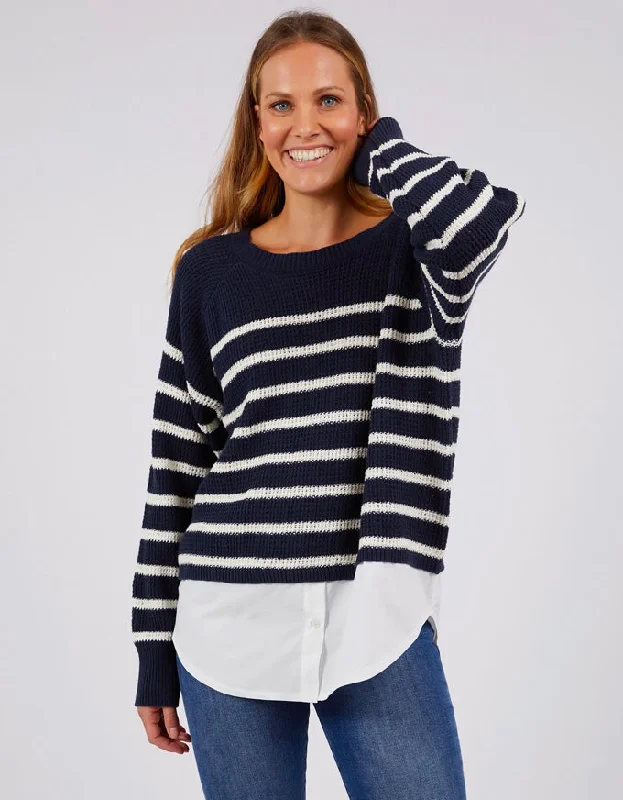 Fawn Combo Knit Navy