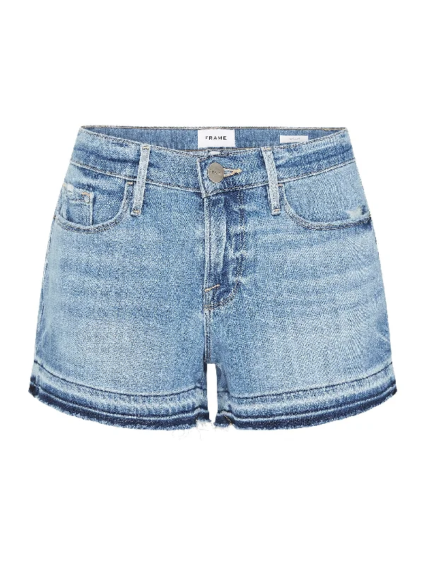 Le Cut Off Release Wave Hem Shorts