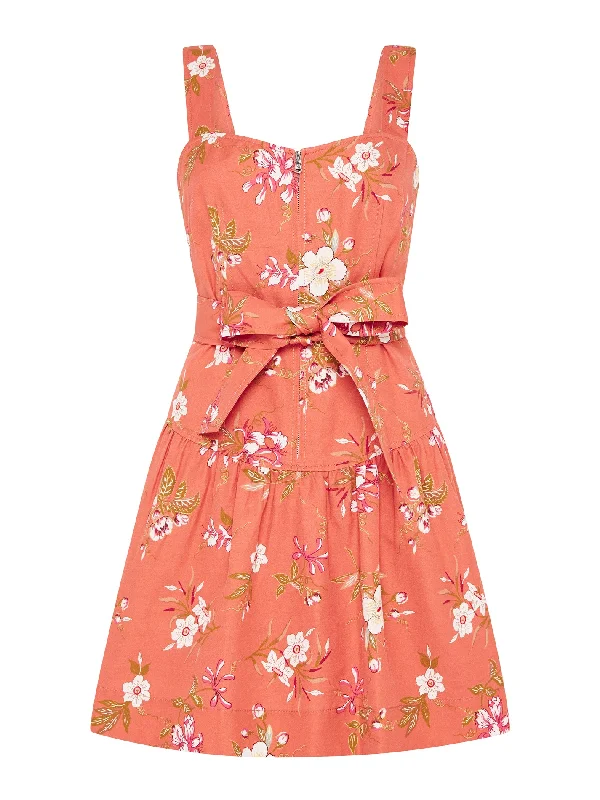 Lita Floral Linen Dress