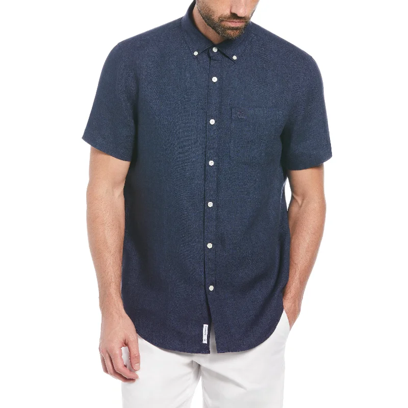 Delave Linen Button-Down Shirt