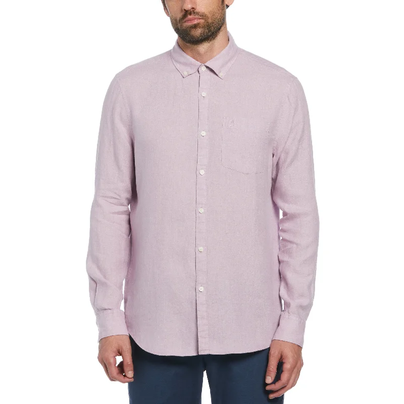 Delave Linen Button-Down Shirt