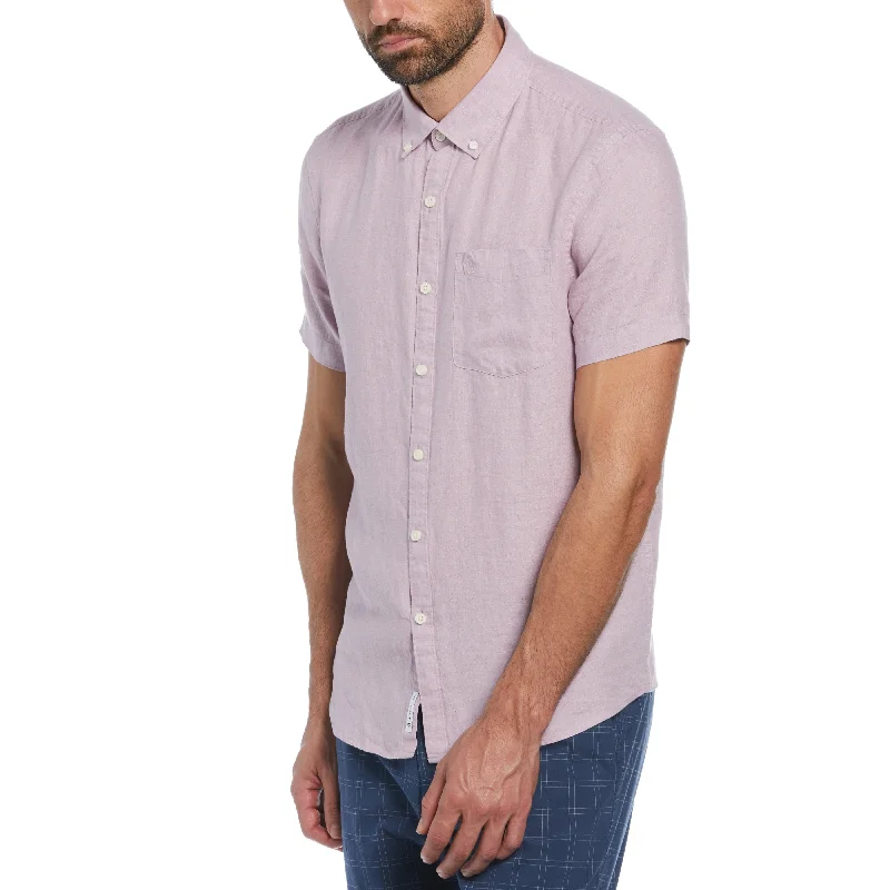 Delave Linen Button-Down Shirt