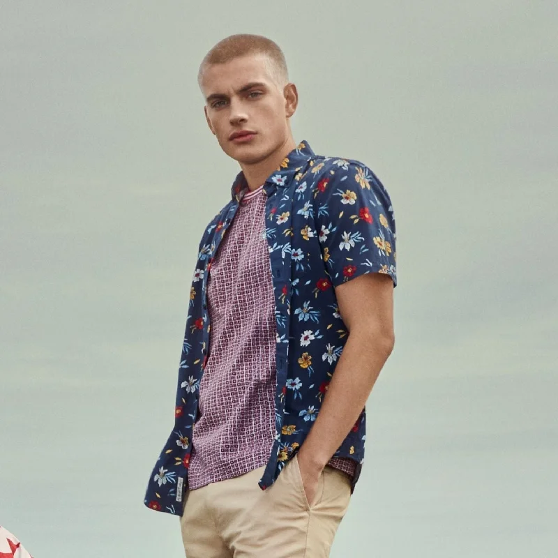 EcoVero™ Floral Print Stretch Shirt