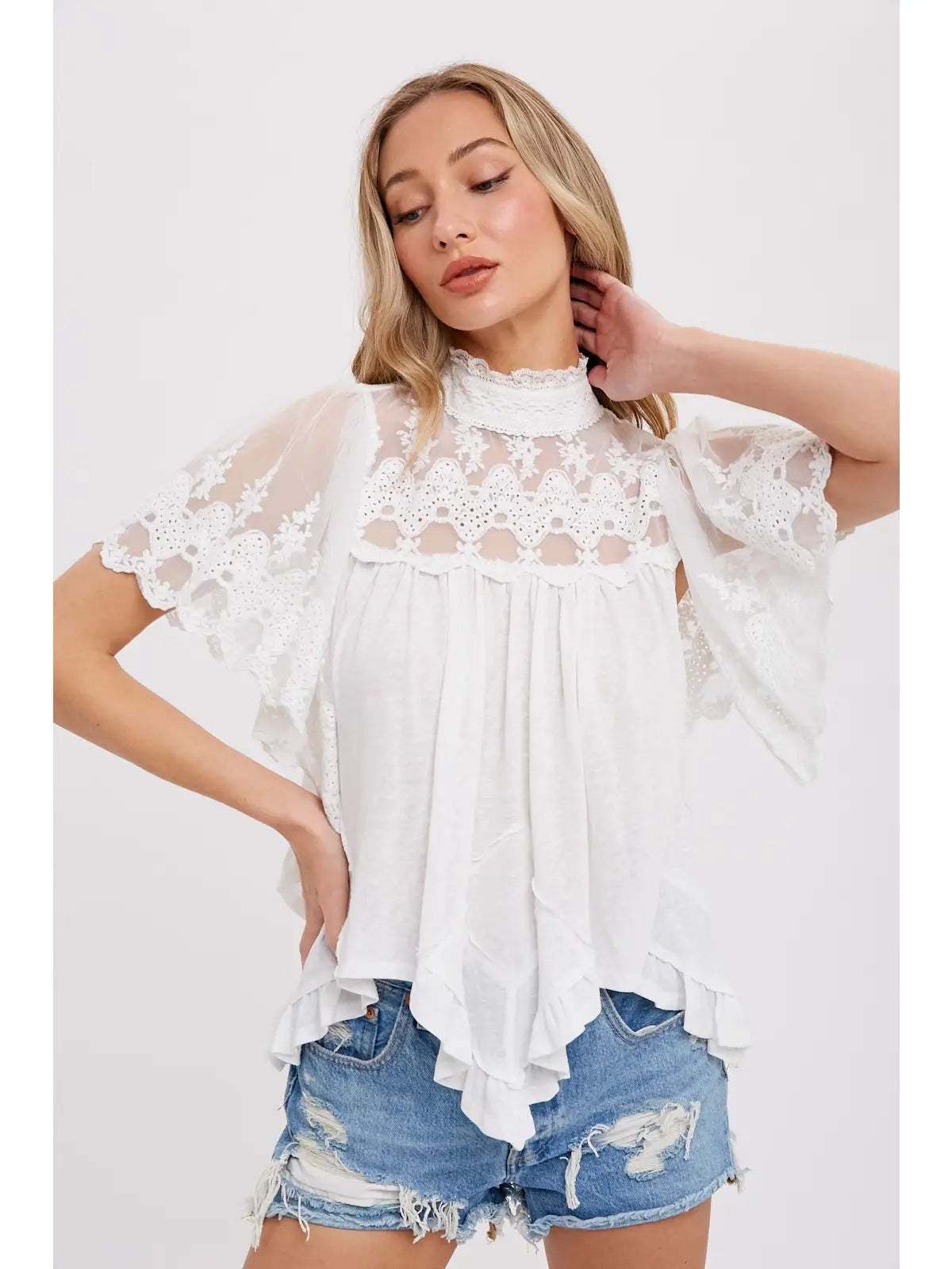 Lilah Lace Top Blouse