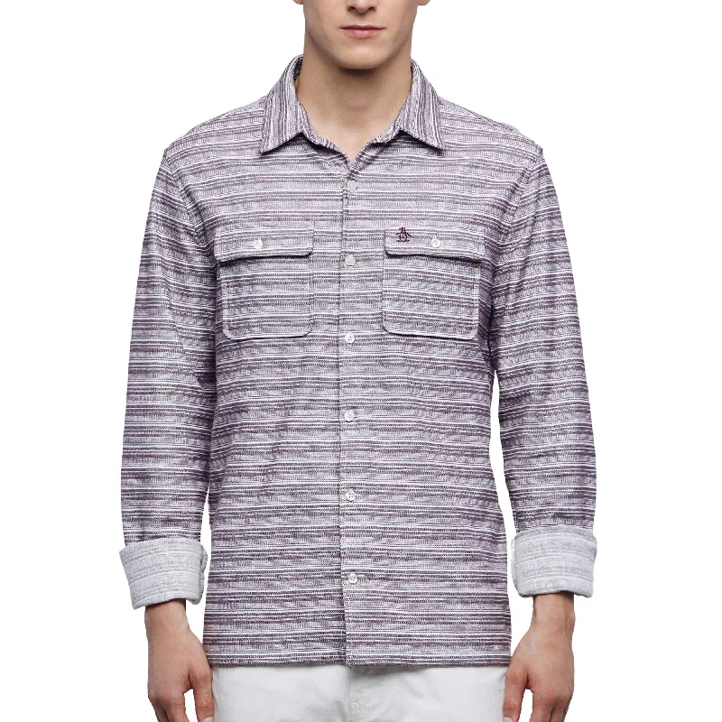 Striped Double Pocket Shirt