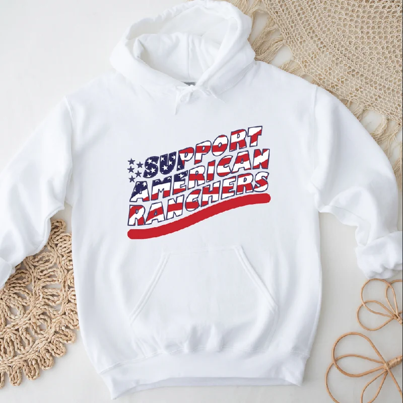 Patriotic Support American Ranchers Hoodie (S-3XL) Unisex - Multiple Colors!