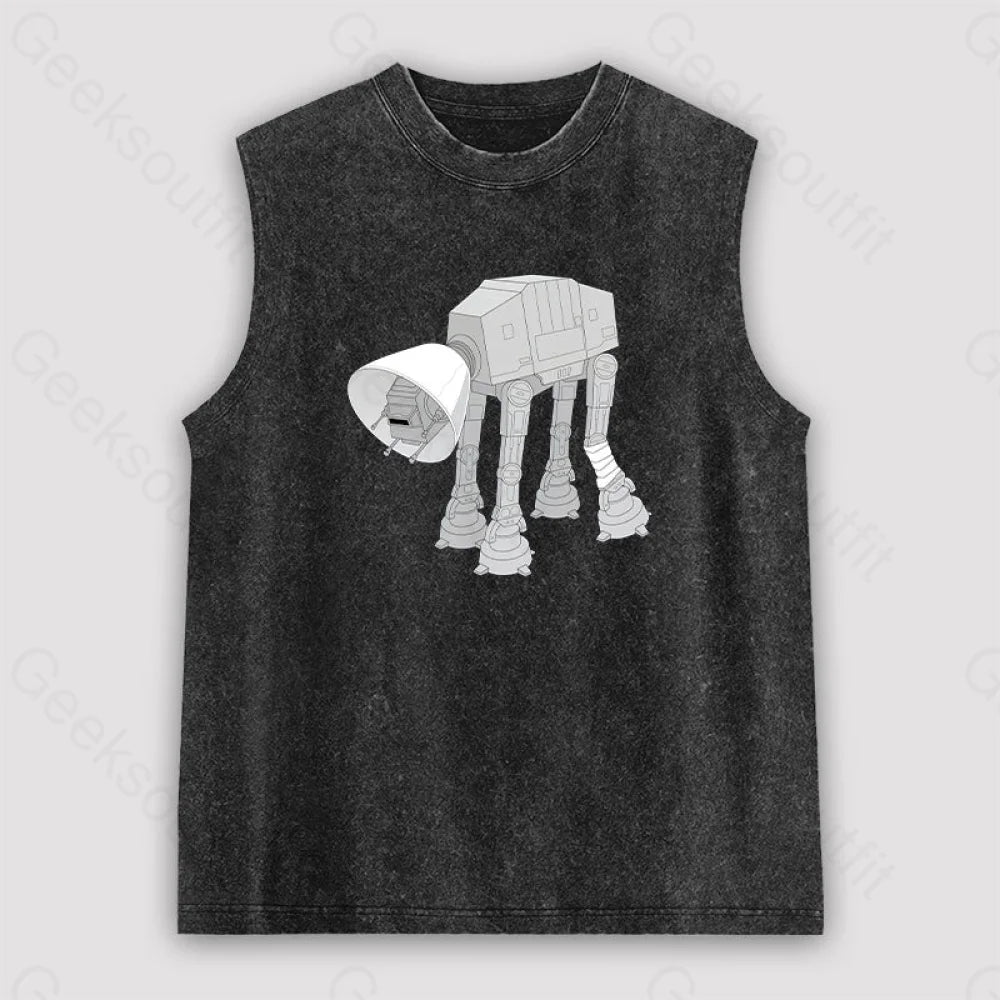 Battle Damage Unisex Washed Tank