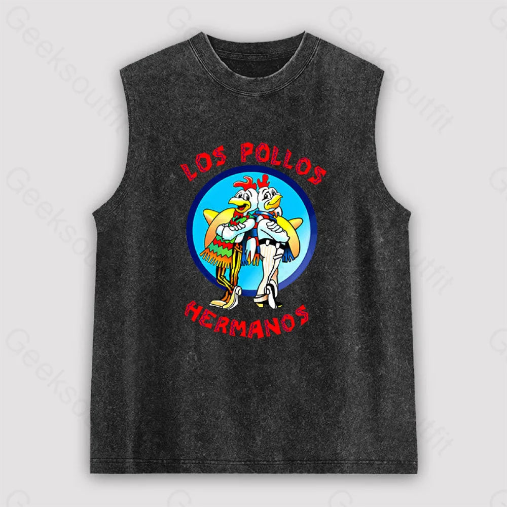 Los Pollos Hermanos Unisex Washed Tank