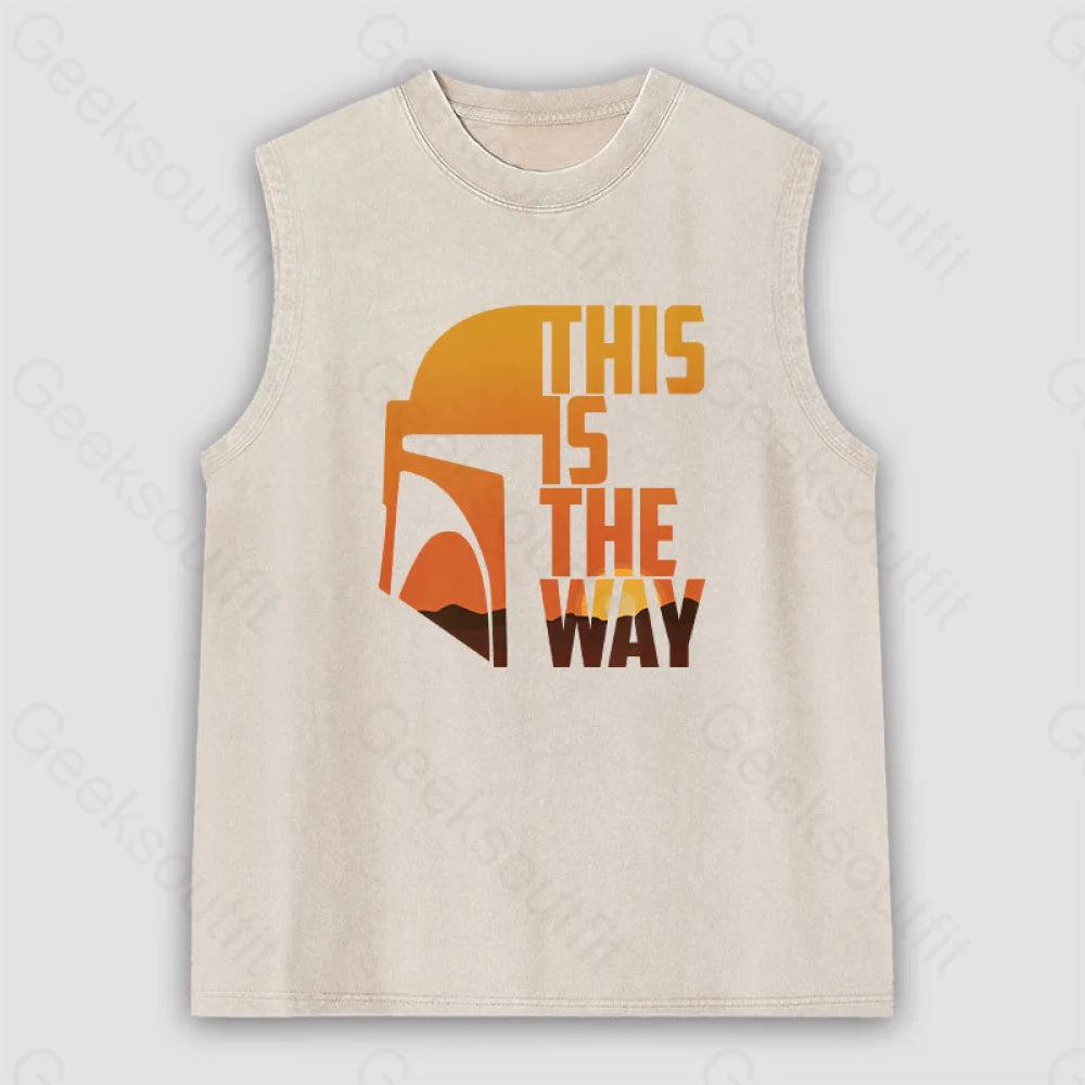 This Is The Way Unisex Washed Tank