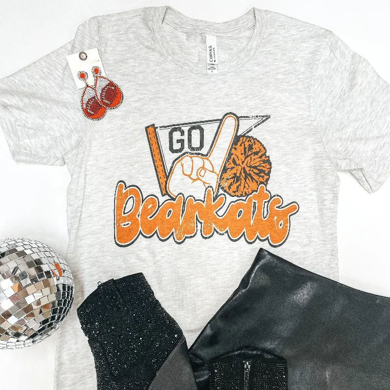 Bearkat Game Day | Go Bearkats Short Sleeve Tee Shirt in Heather Grey